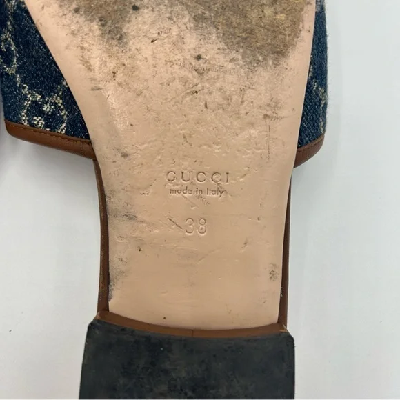 Gucci Blue and Brown Sandals - Picture 4 of 8